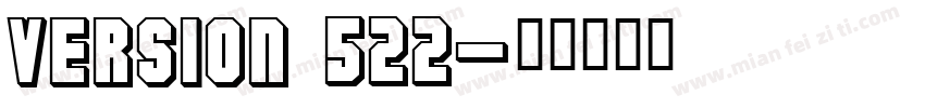 Version 522字体转换